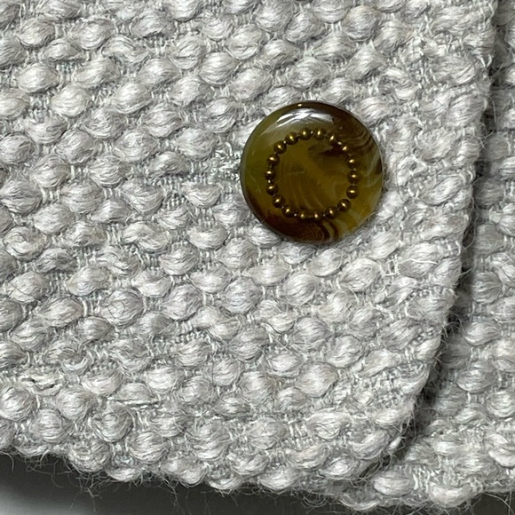 Anthropologie Elevenses Woodland Path Grey 70% Wool Crop 3/4 Sleeve Blazer - S - Picture 4 of 13